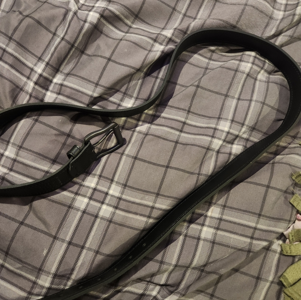 Dickies Black Leather Belt